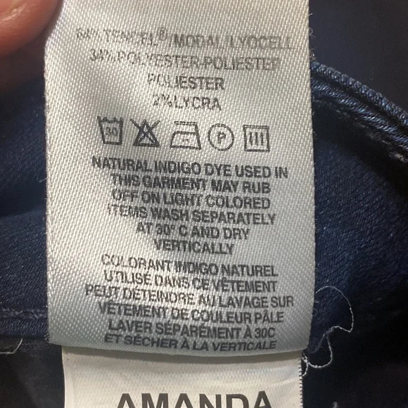 DL1961 Amanda Jeans Skinny Token Blue Denim Jeans Women’s 28 4 Way Stretch - Picture 6 of 10